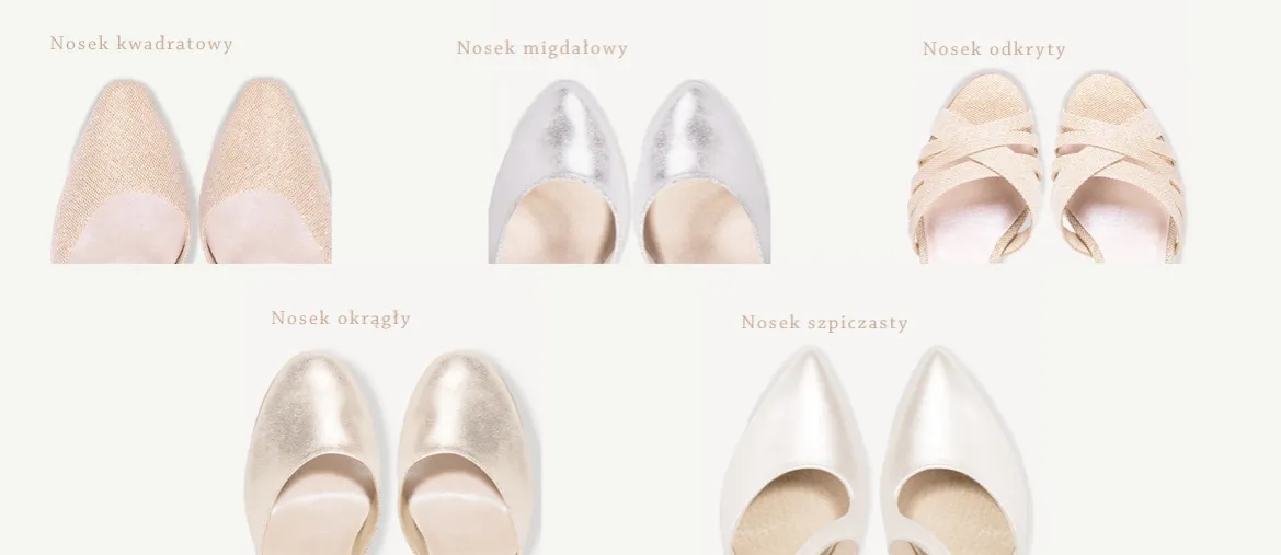 Jakie buty do śmietankowej sukni ślubnej, aby wyglądać olśniewająco