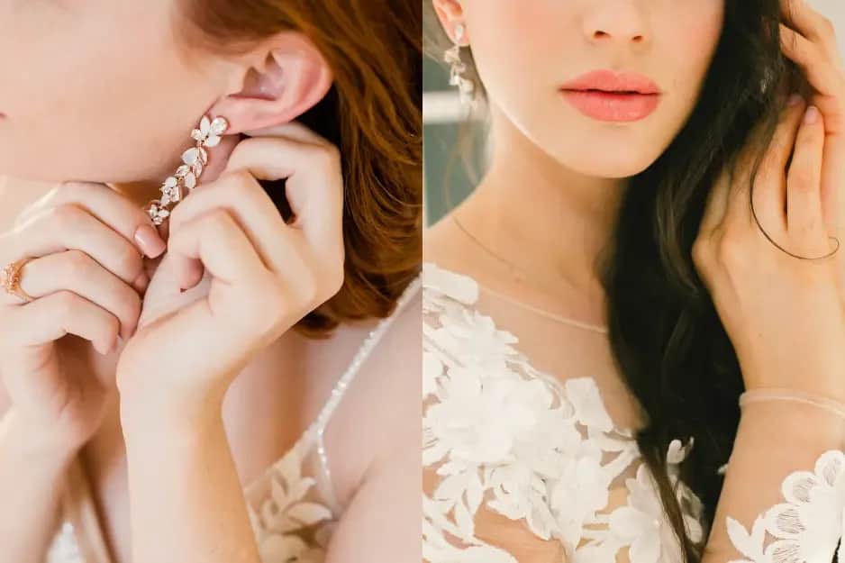 Jak dobrać kolczyki do sukni ślubnej, aby uniknąć modowych wpadek